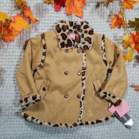 Baby Phat Infant Toddler Girls Button Up Sweaters Animal Print Various Sizes NWT